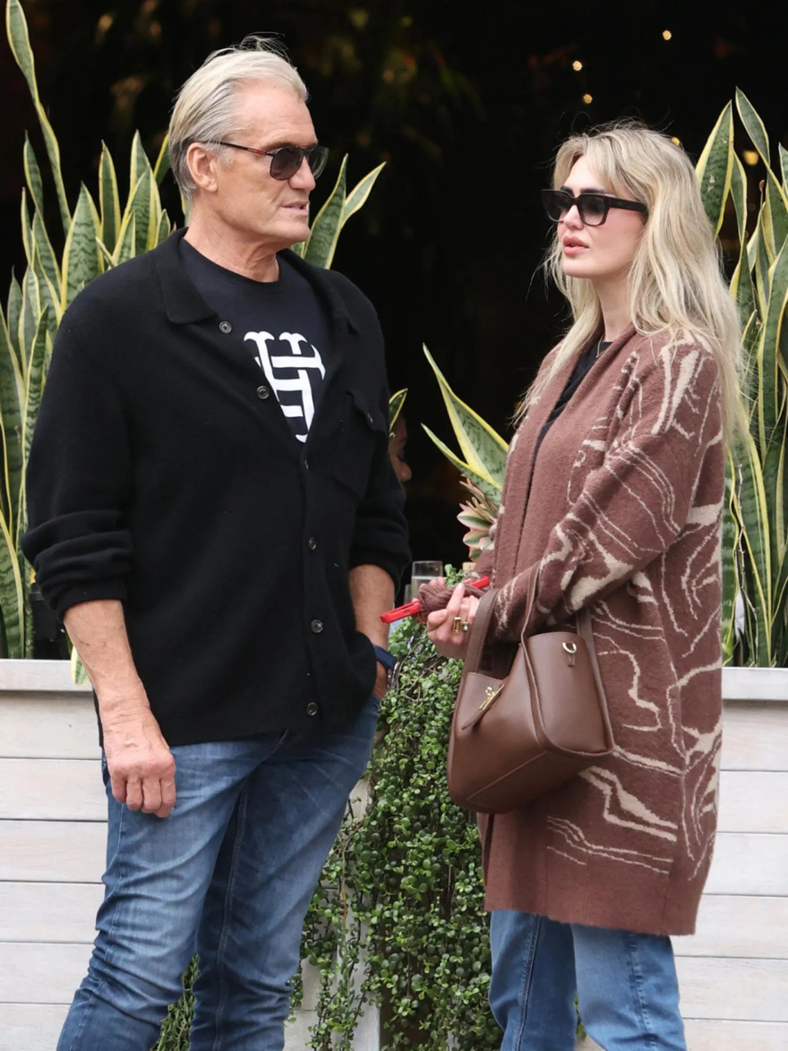 Dolph Lundgren, 67, Makes Rare Public Appearance with Wife and Daughter, Both 28
