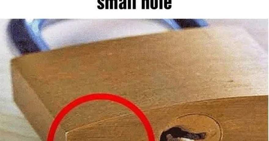 What is That Little Hole At The Bottom of a Padlock For?