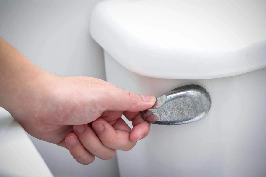 Why is it so important not to flush the toilet after every trip to the toilet to urinate?
