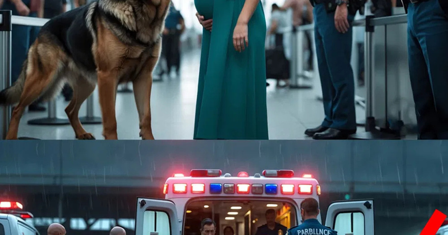 Pregnant woman relentlessly harassed by police dogs